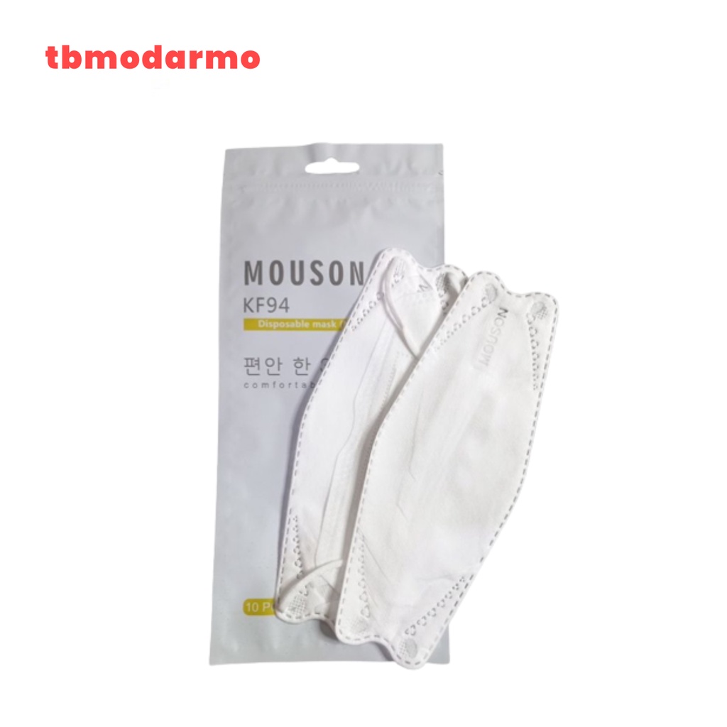 Masker KF94 Mouson Earloop 3 Ply 1 pack Isi 10 Pcs