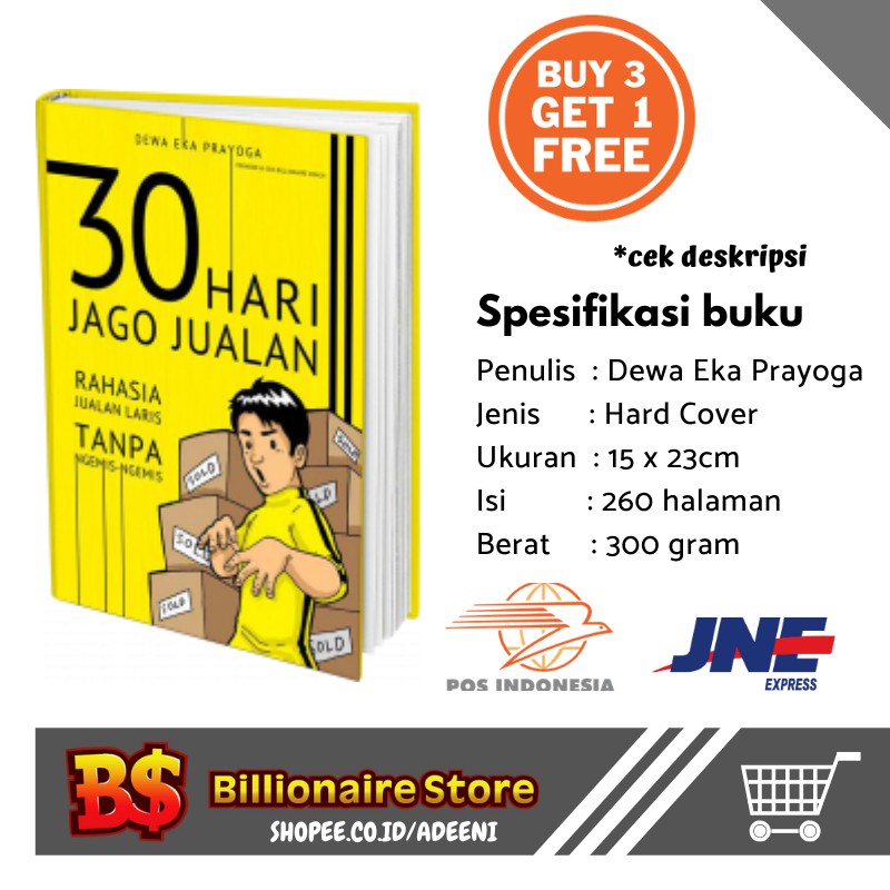 Buku 30 Hari Jago Jualan by BILLIONAIRE STORE