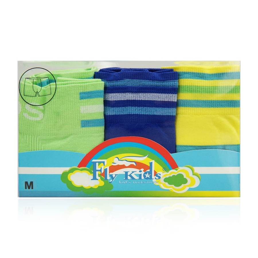 Flykids Celana Dalam Boxer Stripe Boys 1 Pack isi 3Pcs FK 3200 Fly kids