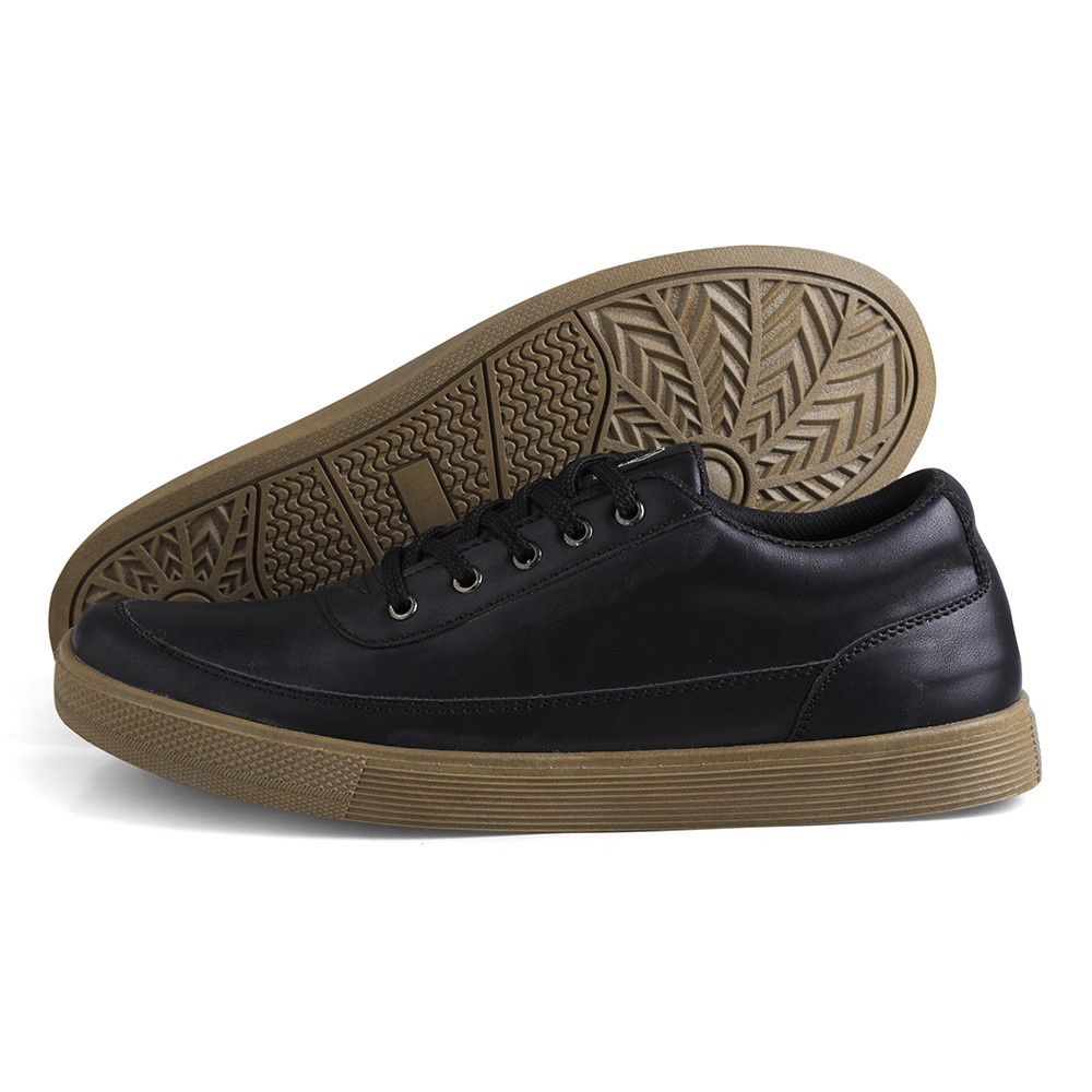 DEDRICK |ManNeedMe x NAZ| Sepatu Sneakers Pria Casual ORIGINAL-Black Brown