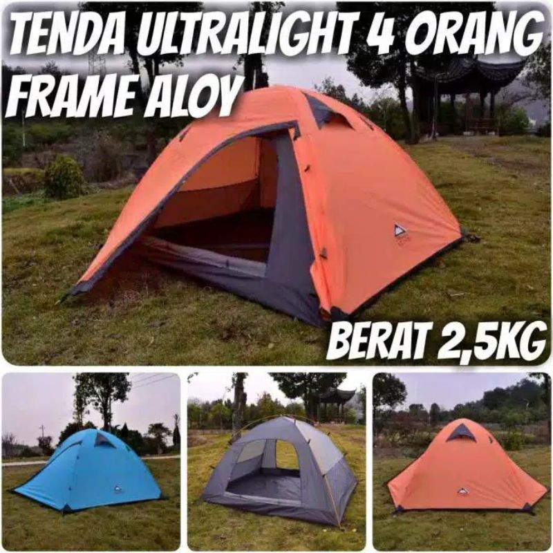 tenda lwy elite alloy tenda elite frame aloy 4 orang tenda camping lwy elite outdoor 4 aloy