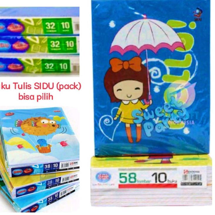

Dapatkan Segera (pack) Buku Tulis SIDU sinar dunia 32/38/58 lembar