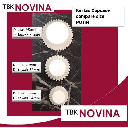 [1000pcs] Kertas Gorengan Nastar Cupcake Cupcase PUTIH 70x32mm - Paper Cupcake Risoles Kroket Lumpia Pastel / Pai Buah