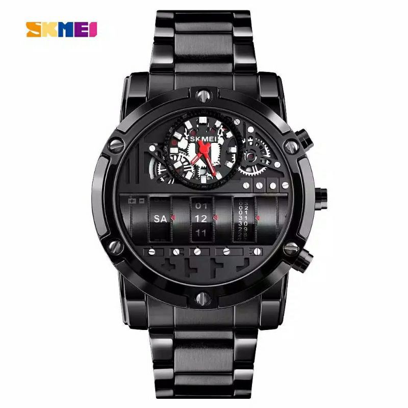 Jam Skmei 1558 original dual time bergaransi free box karton