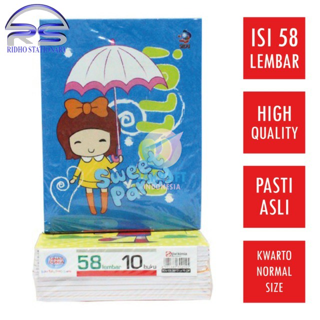 

Buku Tulis SIDU 58 Lembar [ECERAN] - SINAR DUNIA