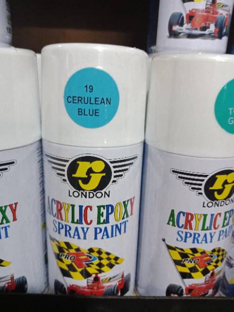 Pilok/Pylok/Cat Semprot Erje RJ Biru muda/Biru Langit Cerulean Blue (19) 300cc