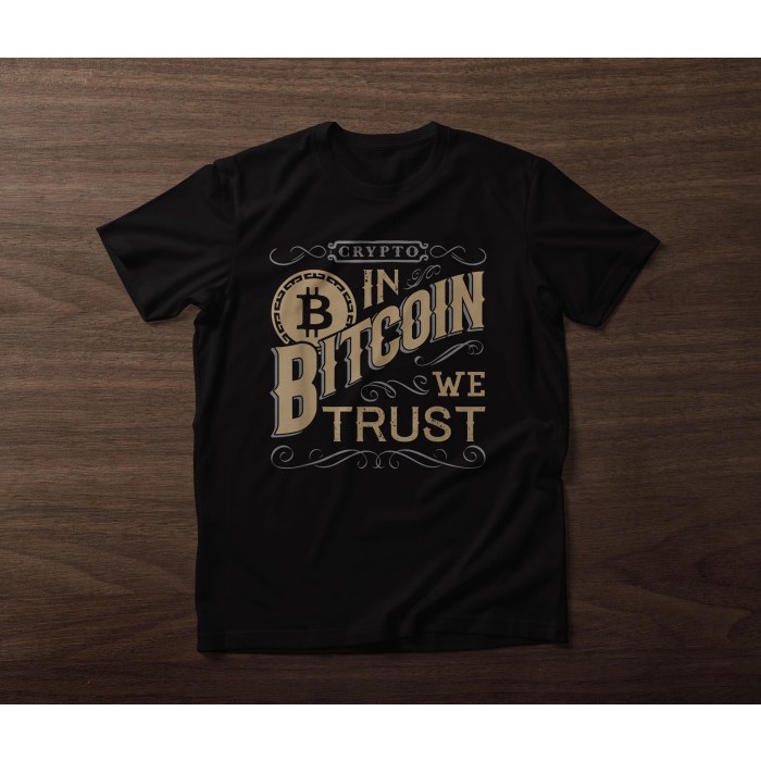 Tshirt tshirt kaos crypto in bitcoin we trust