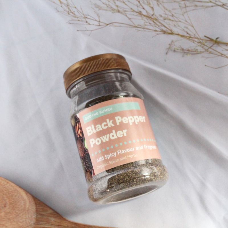 

Black Pepper Powder Lada hitam Bubuk import 100gr