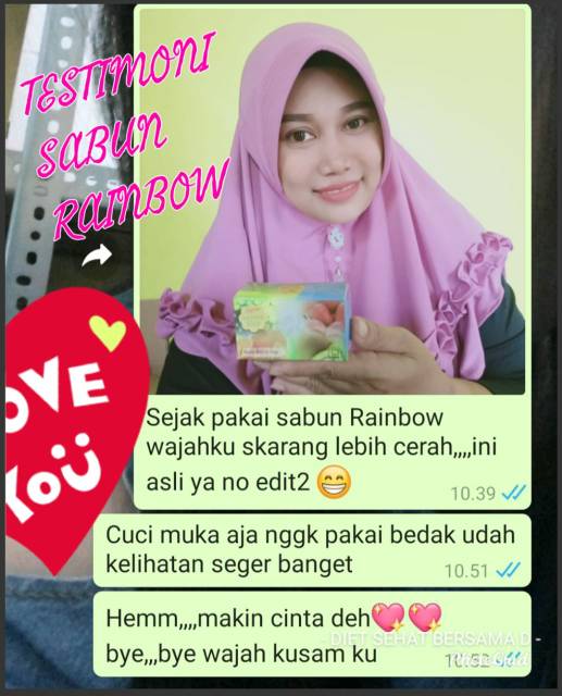 Sabun pelangi RAINBOW NASA ORIGINAL oryshop rainbow nasa