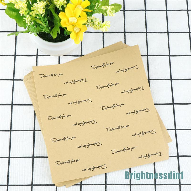 Set 200pcs Stiker Label Especially For You Bahan Kertas Kraft Untuk Kue