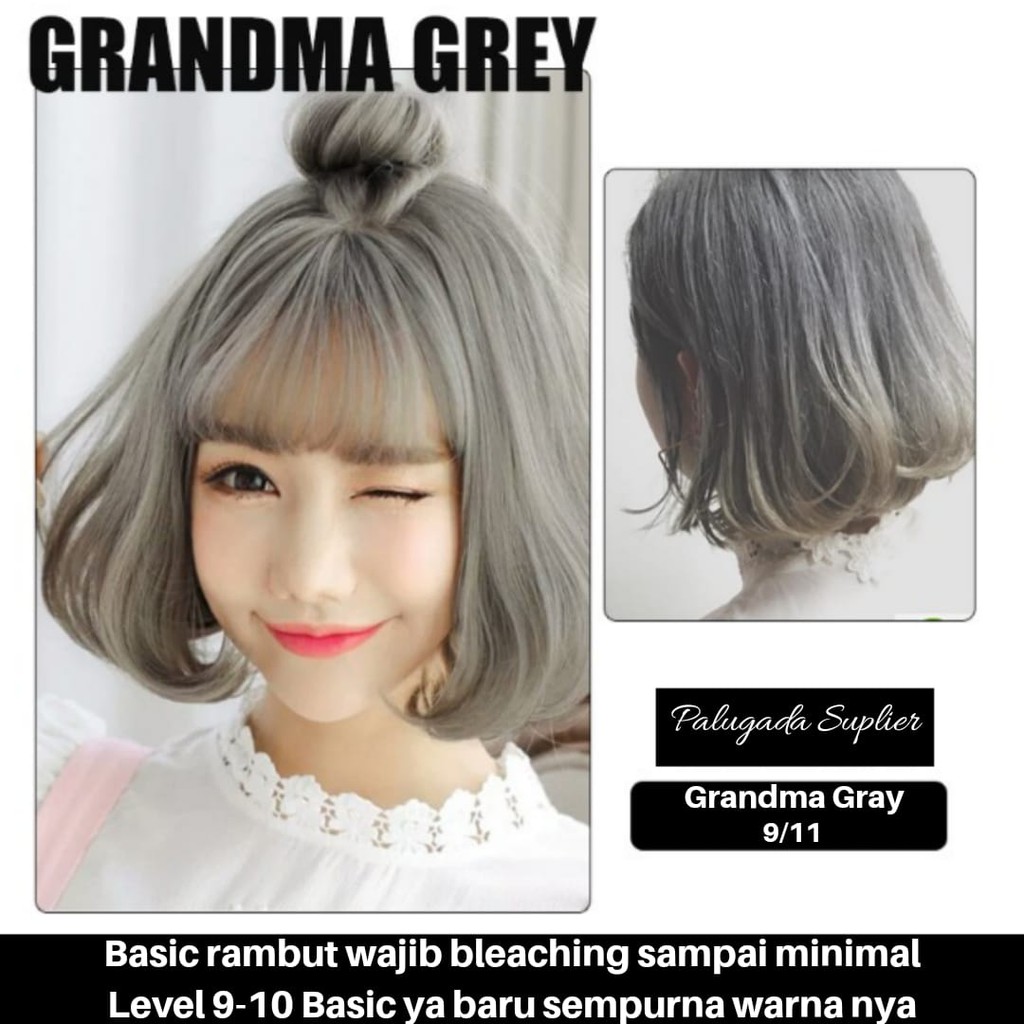  BISA COD CAT RAMBUT  GRANDMA GRAY  PEWARNA  RAMBUT  SEMIR 