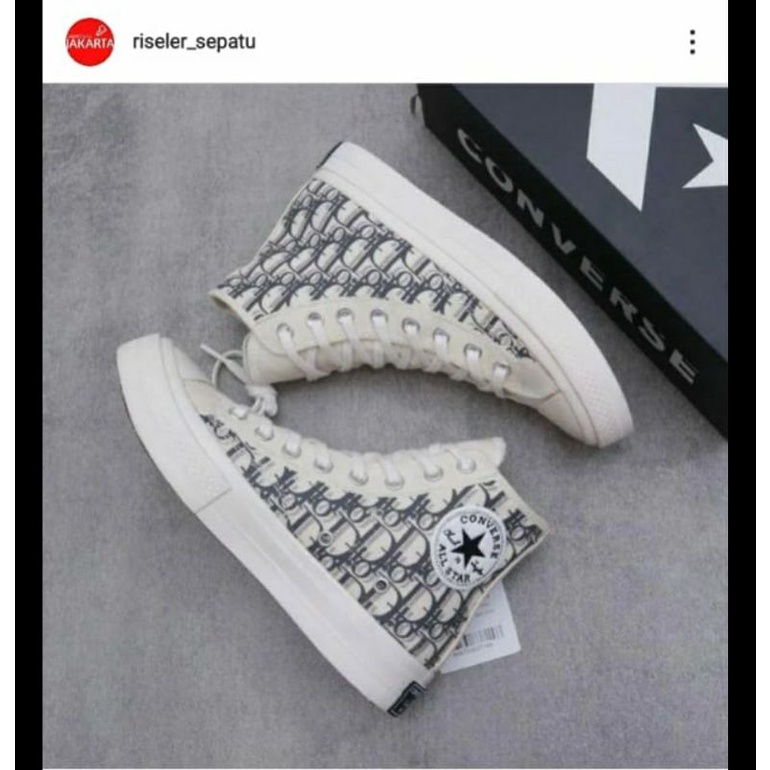 sepatu converse dior