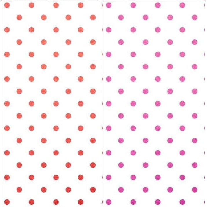 Kertas Scrapbook - Metallic Leaf Polka Dots Design