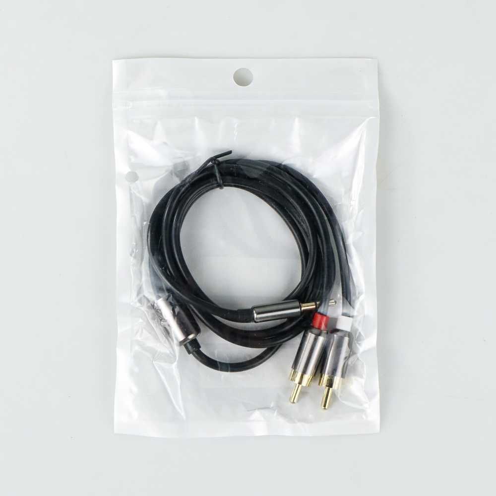 FONKEN Kabel AUX 3.5mm Male ke 2 RCA Male 1 Meter - R1 ( Al-Yusi )