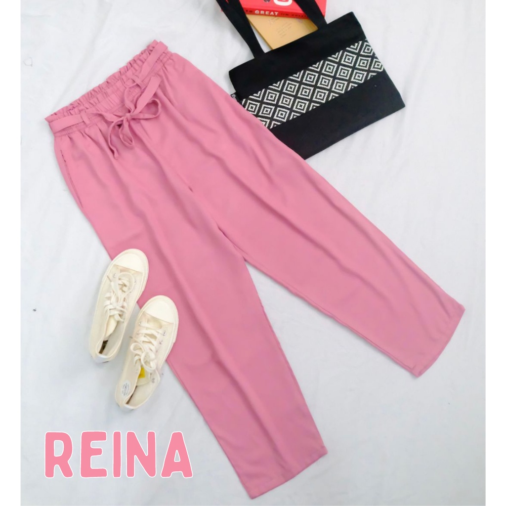 CELANA KULOT REINA KULOT HIGHWAIST KULOT TALI KATUN TWILL PERMIUM