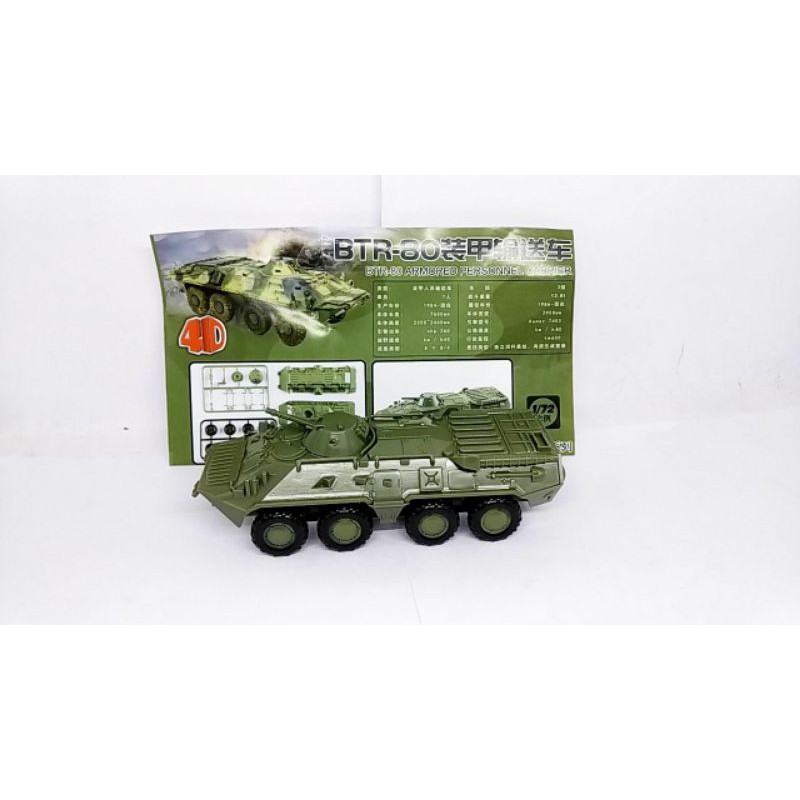 Miniatur Panzer BTR 80 Armored Panser 1:72 Model Rakit Mokit Harga Murah