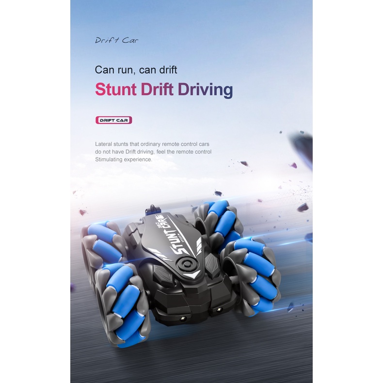 Gesture Stunt Drift 360 Derajat Mobil RC remote sensor jam tangan