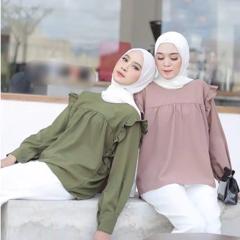 Riana top atasan blouse pakaian wanita fashion remaja