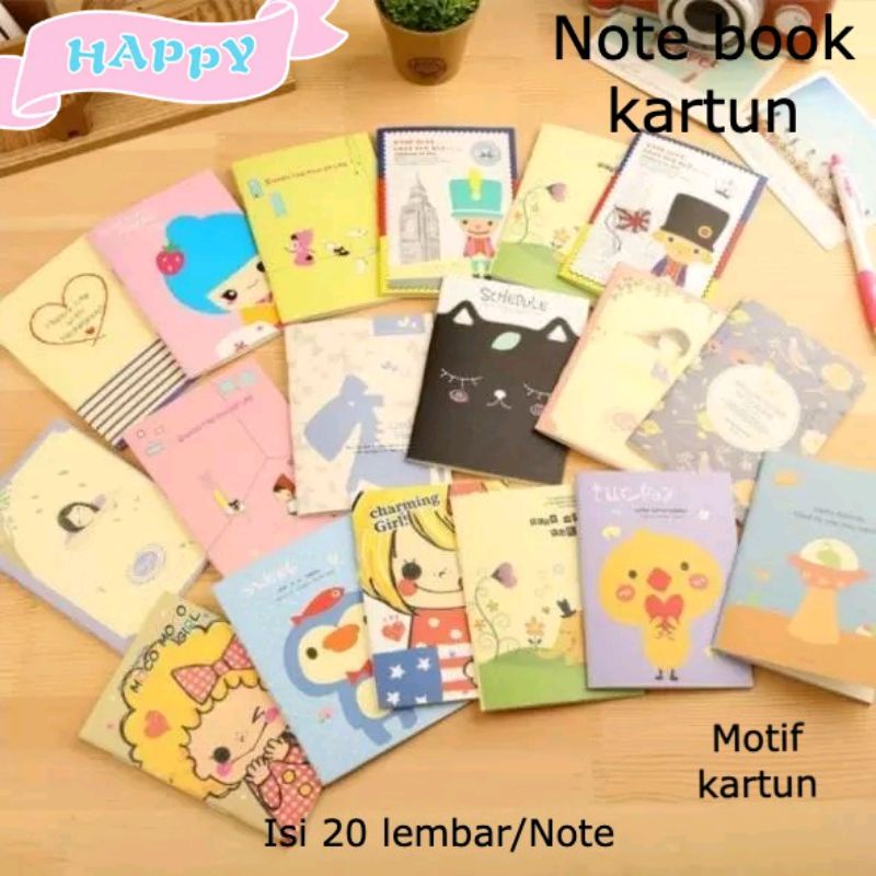 

buku tulis memo kecil lucu