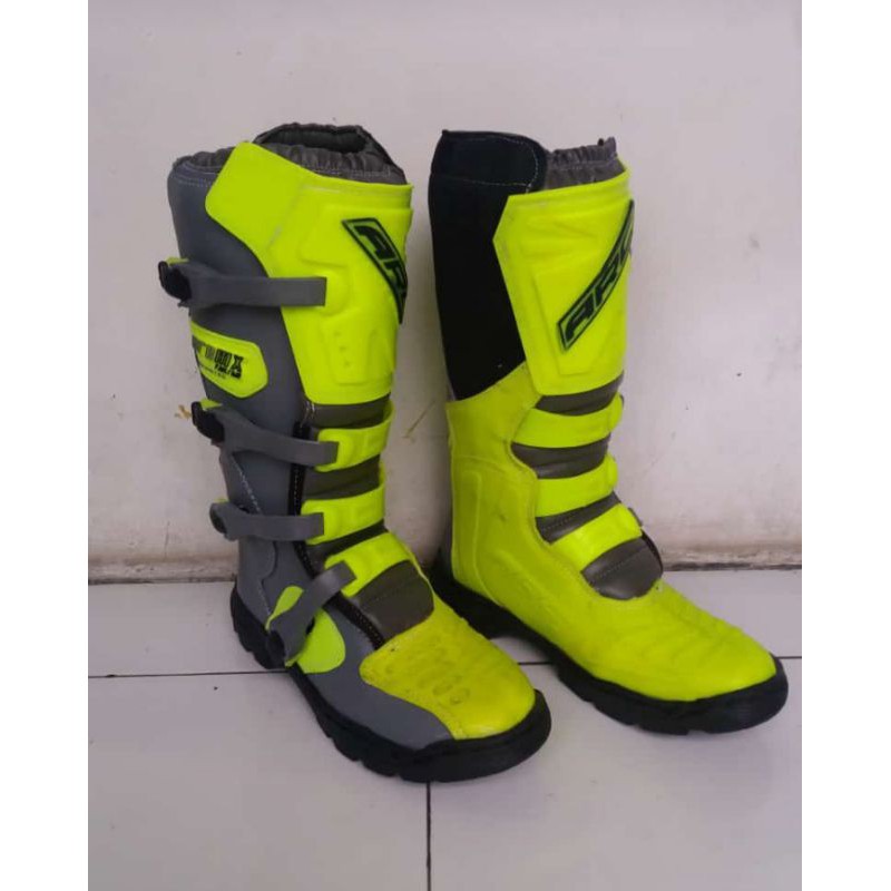 Sepatu Cross Lokal ARC Mx Bahan Kulit Asli