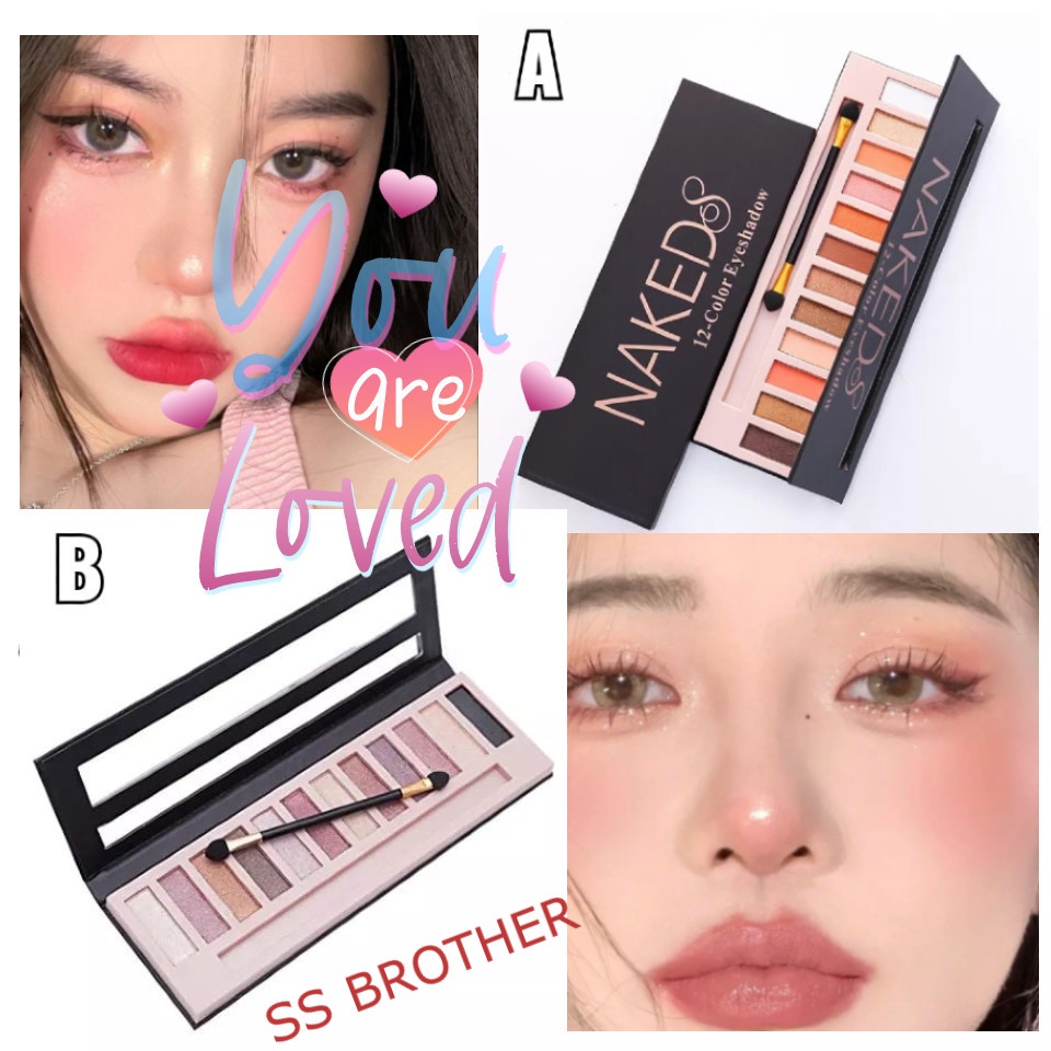 Nakeds 12 Warna Matte And Shimmer Nakeds Eyeshadow MAKE UP KOREA