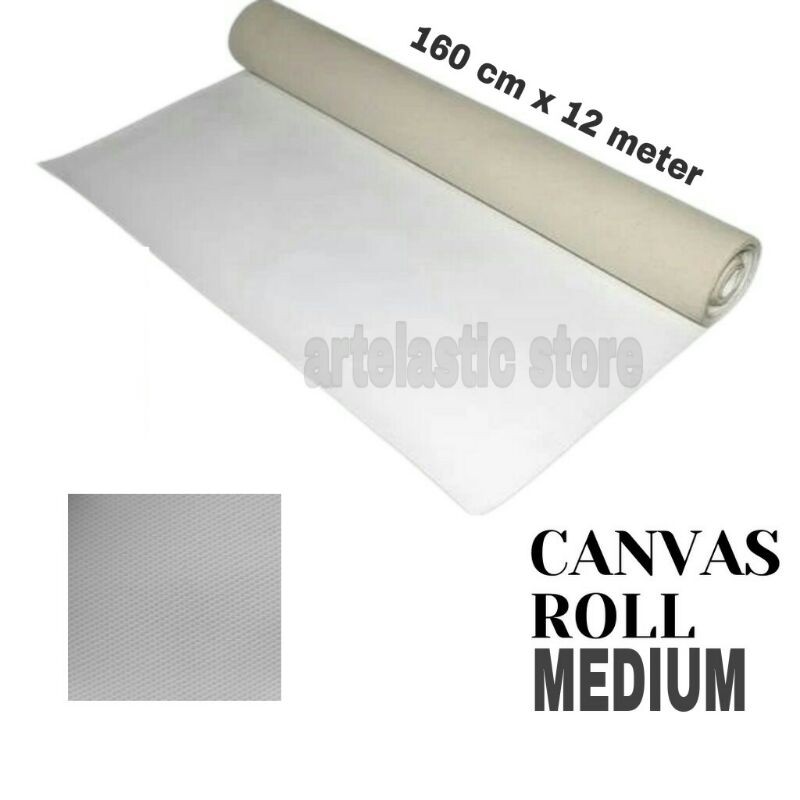 

KANVAS LUKIS ROLL BESAR 160 cm x 12 meter KUALITAS MEDIUM