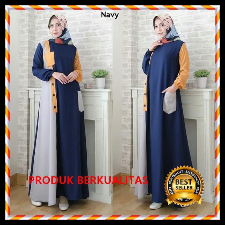 7snq baju gamis maxi dress balotelli almeta - gamis kaos - gamis dress hobw