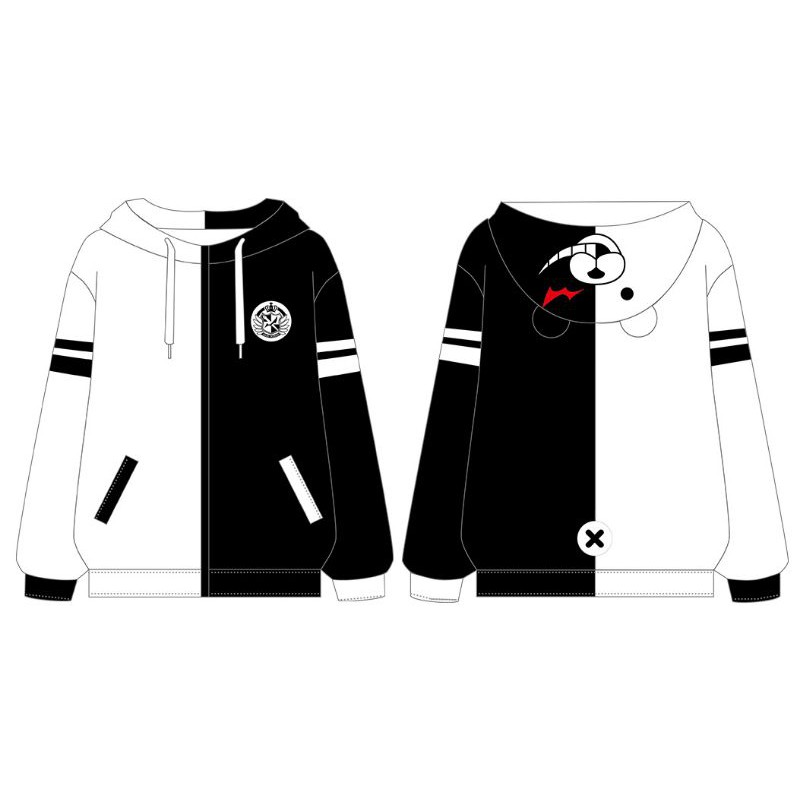 HP41431 MONOKUMA JACKET 2 - DANGAN RONPA HOODIE COSPLAY ANIME JAKET