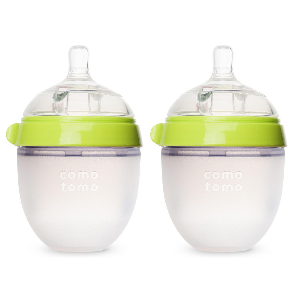 ComoTomo Twin 150ml - Como Tomo Baby Bottle 150 x 2 ( Green / Pink )