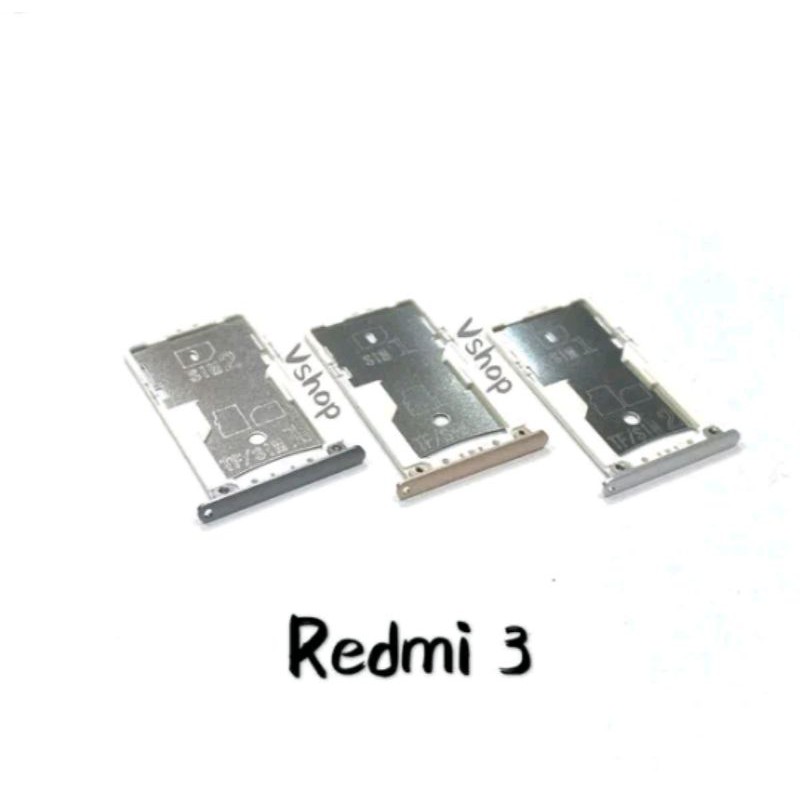 SIMTRAY SIMLOCK SLOT KARTU TEMPAT SIM XIAOMI REDMI 3 / 3S / 3 PRO / 3X ORIGINAL