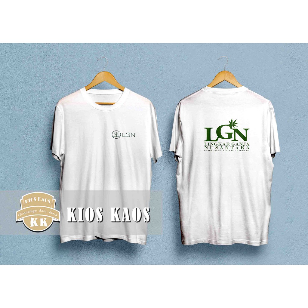 Kaos - LGN - Lingkar - Ganja - Depan - belakang