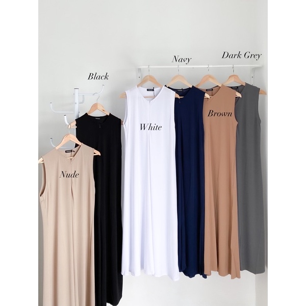 Bymeldev Sleeveless Inner Dress Tanpa Lengan Busui dan Bumil Friendly