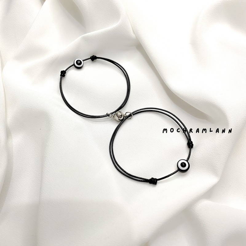 GELANG MAGNET MANIK MATA/ GELANG COUPLE / HARGA SUDAH DAPAT 2 GELANG