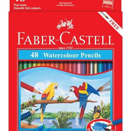 

Pendrawing- Pensil Warna Water Color Faber Castell 48 -Drawing-Pen.