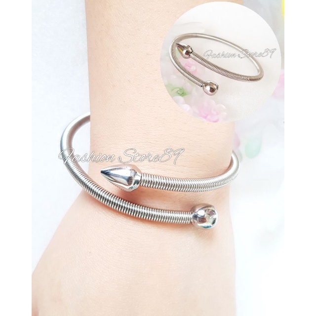 Gelang Monel Anak Dewasa Antikarat gelang Bangle Sawan bayi anak bangle Dewasa Pria Wanita polos lilit peluru palu Antikarat