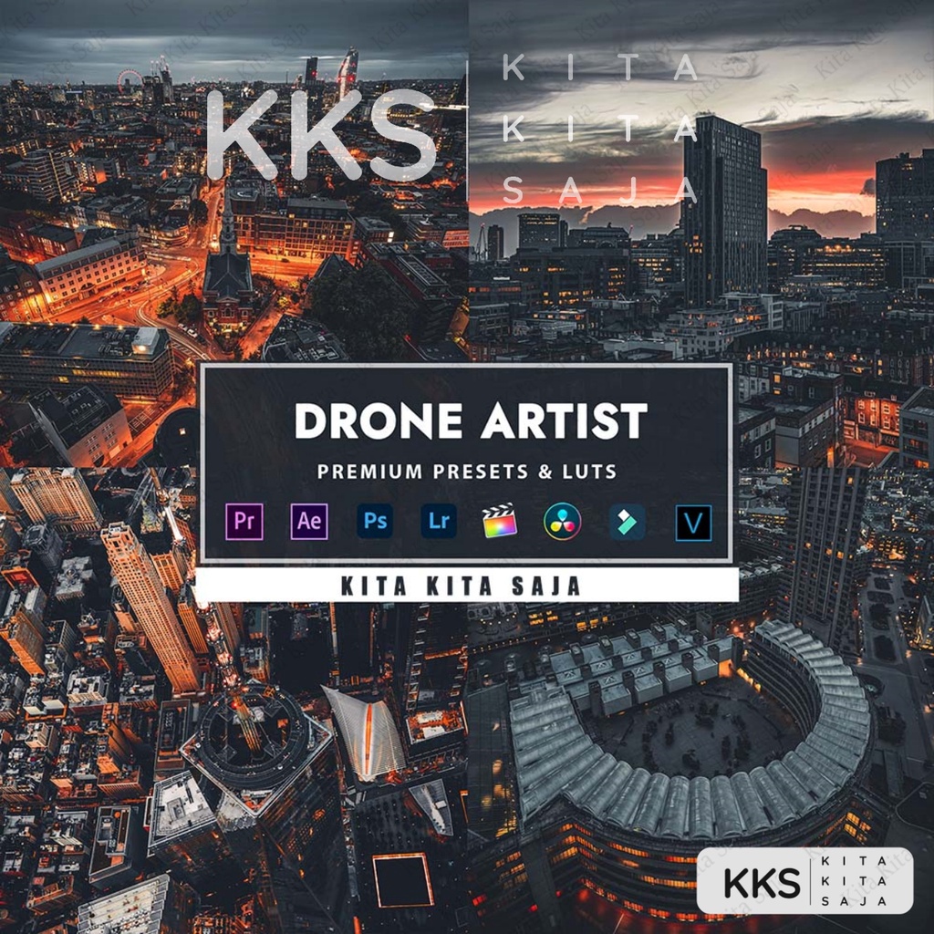 Drone Artist - Premium Preset Lightroom Foto dan Video LUT LUTs VN Android IOS & PC Premiere Pro Dav