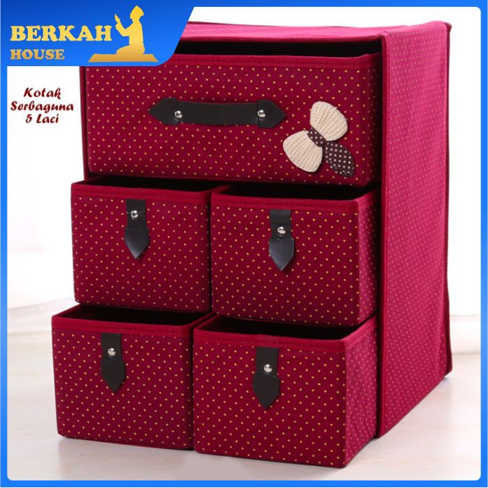 BHS389 KOTAK SERBAGUNA KOTAK MULTIFUNGSI KOTAK 5 LACI BOX SERBAGUNA