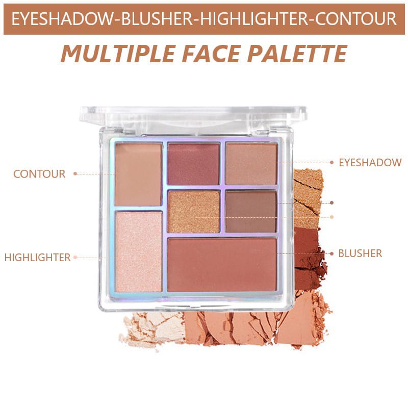 [Per Pc] Eyeshadow Lameila Multiple Face Palette 7 Colors 5082