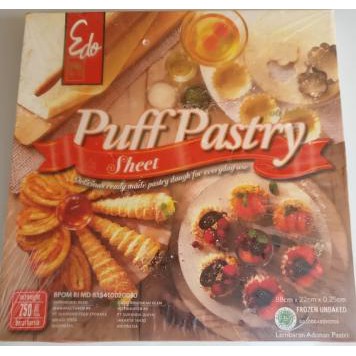 Puff Pastry Siap Pakai Puff Pastry Instan Merk Edo 750gr Shopee Indonesia