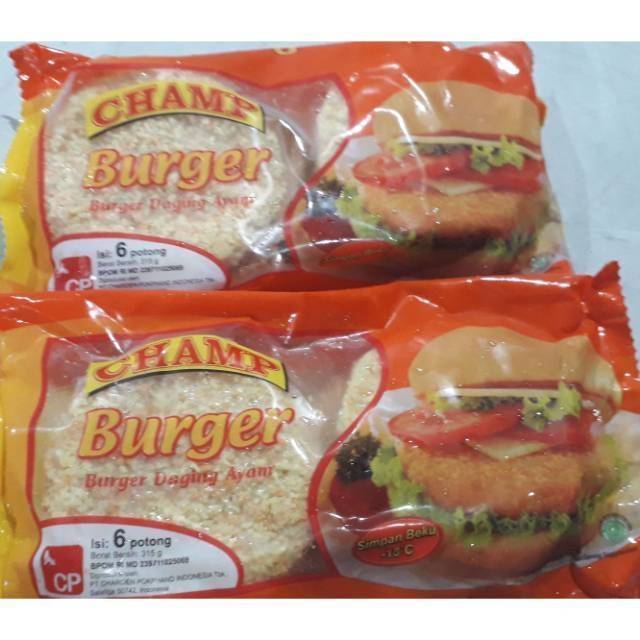 

burger ayam crispy champ