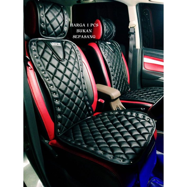 Alas duduk jok mobil alas jok mobil bahan premium leather motip bintik kilap vrz 01