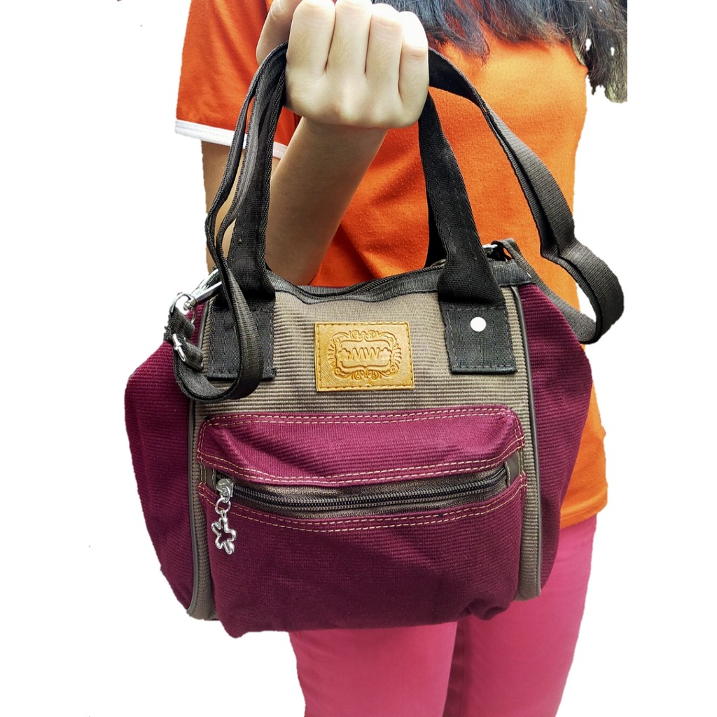 MW TAS SELEMPANG SLING BAG  TENTENG HANDBAG BAHAN CORDUROY