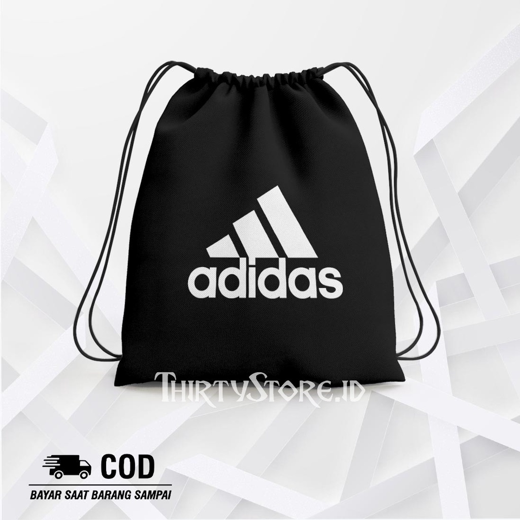 Tas Serut String Bag Adidas - Drawstring Bag Waterproof | Thirty Store.Id