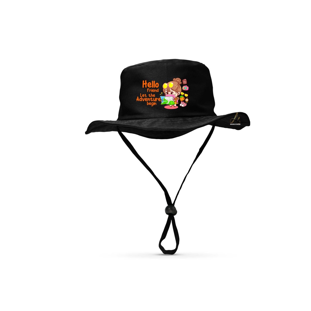 Topi anak rimba sablon adventure/Rimba anak adventure laki laki perempuan