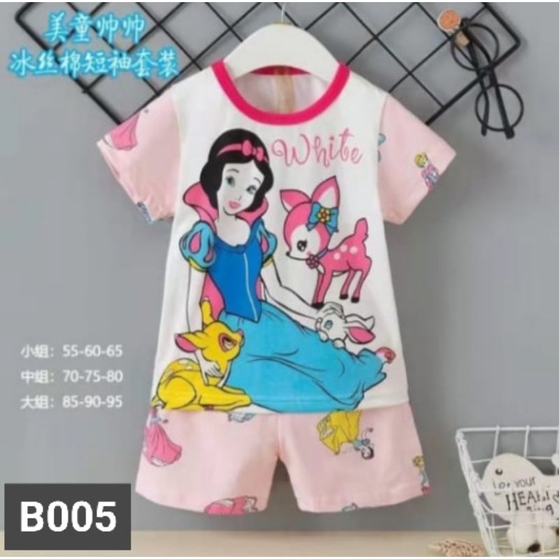 Piyama Pendek Anak 1-3th Uk.55.60.65 IMPORT Good Quality / Setelan hari hari
