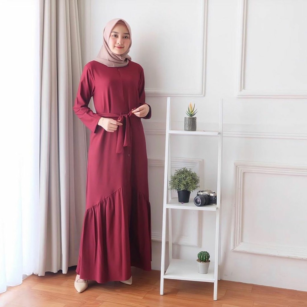 DISKON EMILY DRESS - FLOTTILICIOUS / DRES MUSLIM / GAMIS MURAH / GAMIS MUSLIM / GROSIR BAJU ONLINE