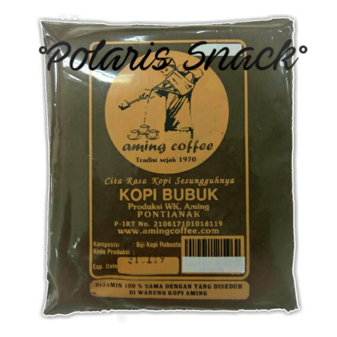 

N5Xj Kopi Bubuk Aming Pontianak 200 Gr / Aming Coffee / Kopi Pontianak 5Keg