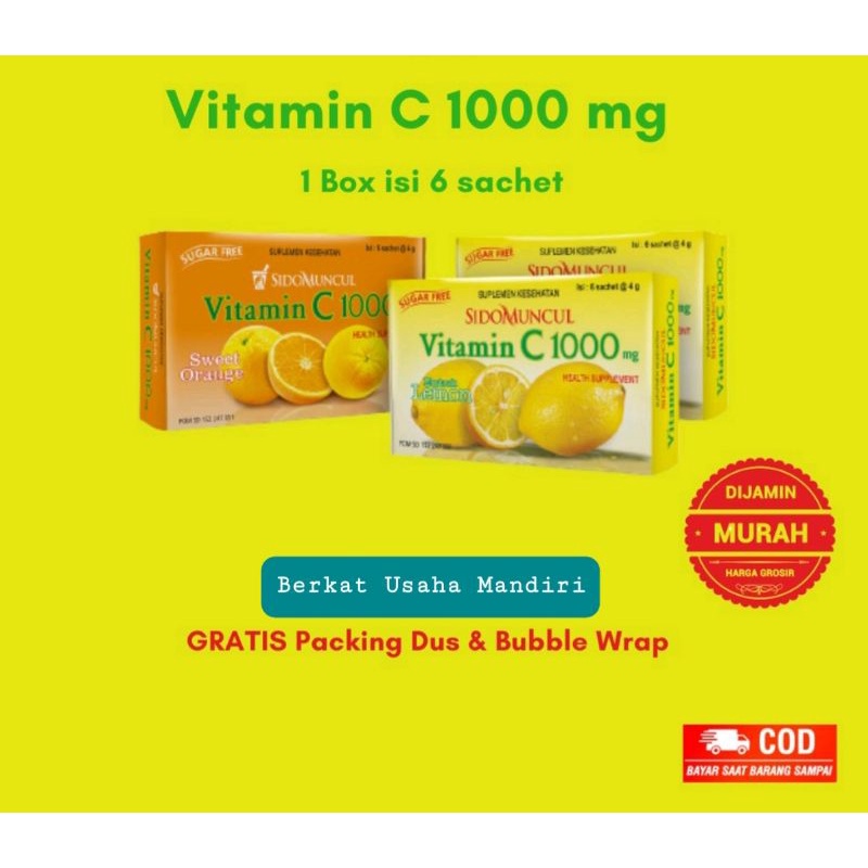 Vitamin C 1000mg isi 6 sachet