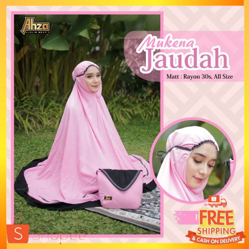 Ahza mukena dewasa Jaudah mukena rayon twill