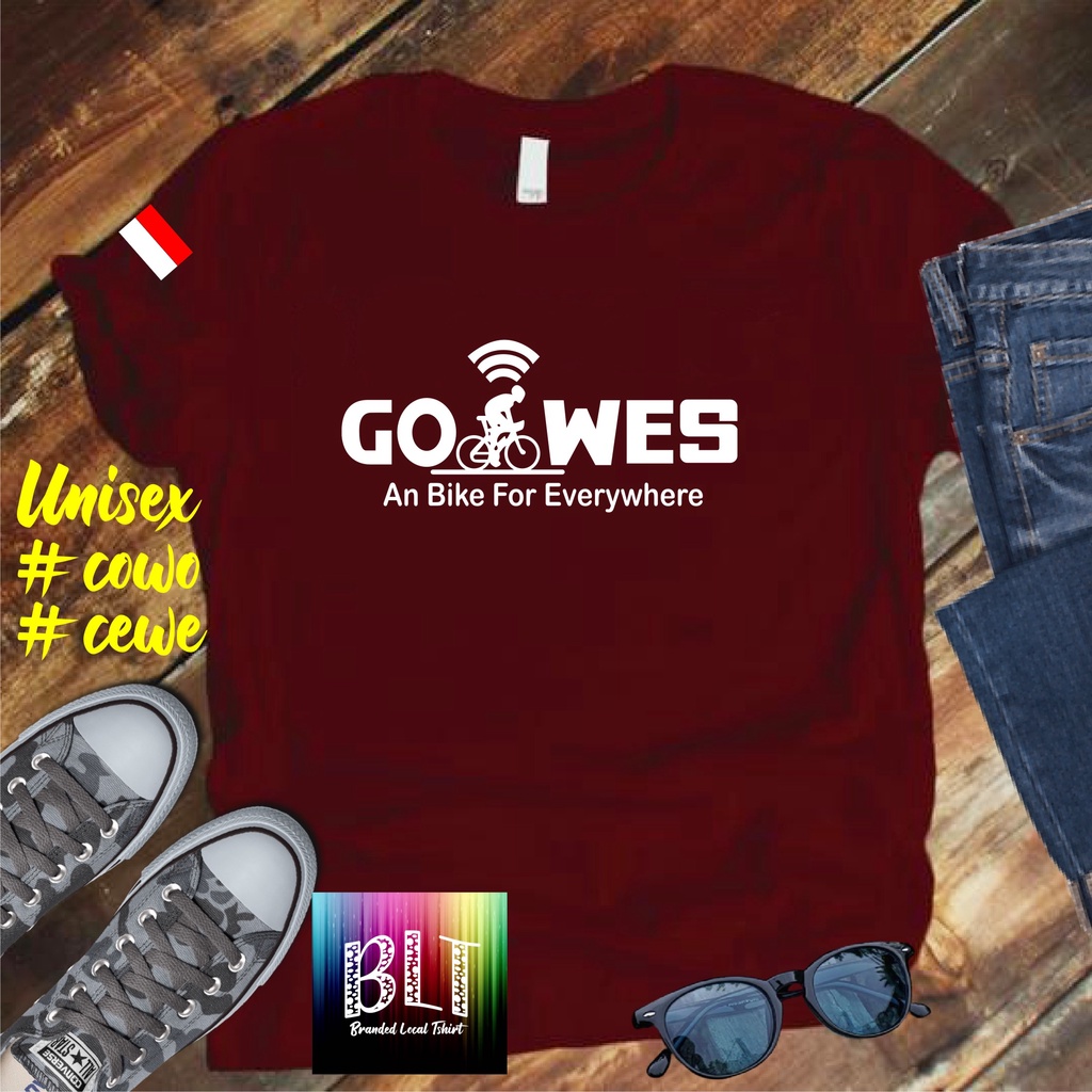 Cod Diskon Promo Murah/Kaos Gowes Wifi Bendera /KAOS  BANDUNG/KAOS MURAH/KAOS DISTRO MURAH WANITA TREND KAOS atasan pria